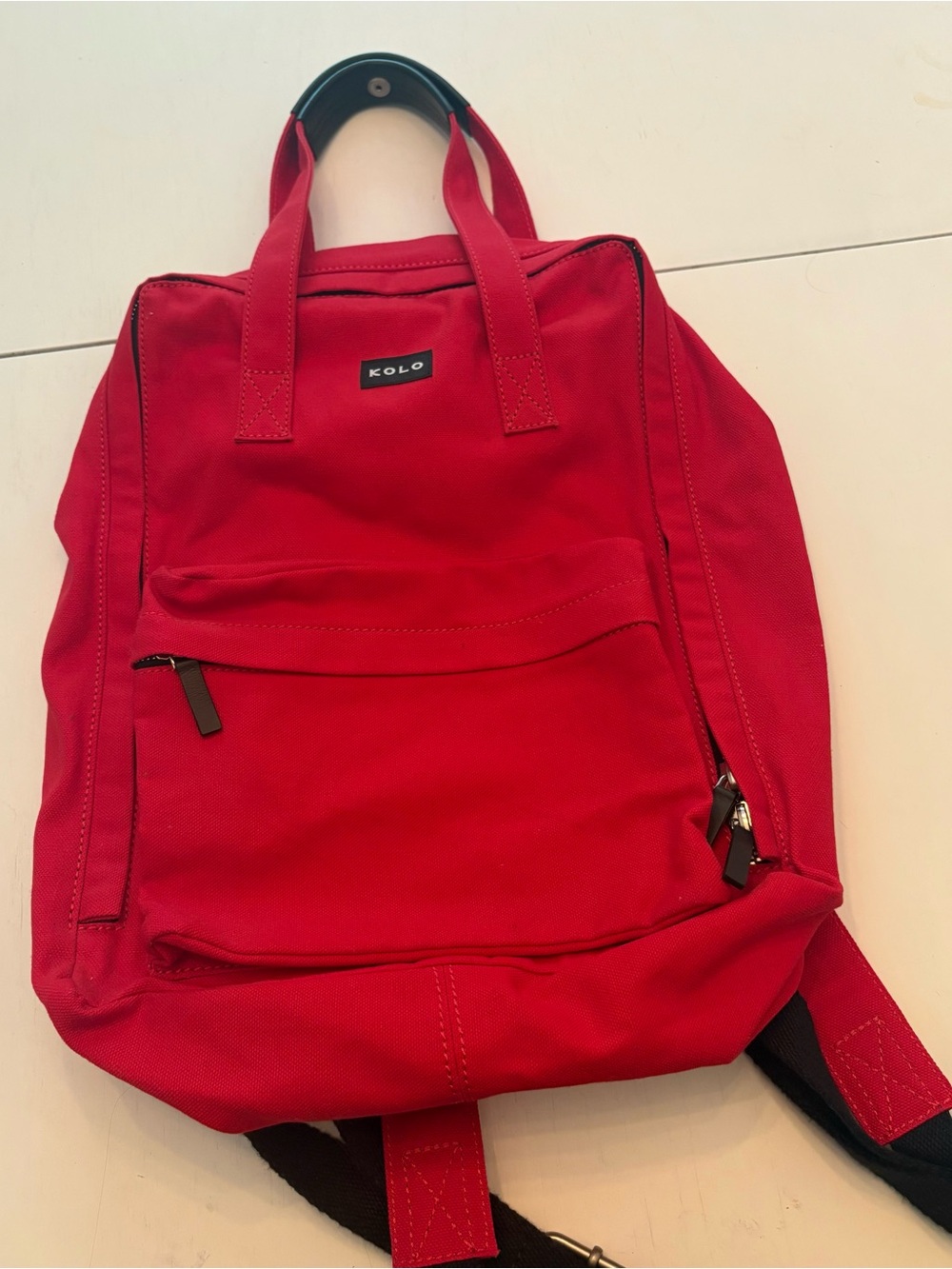 Kolo red canvas bag